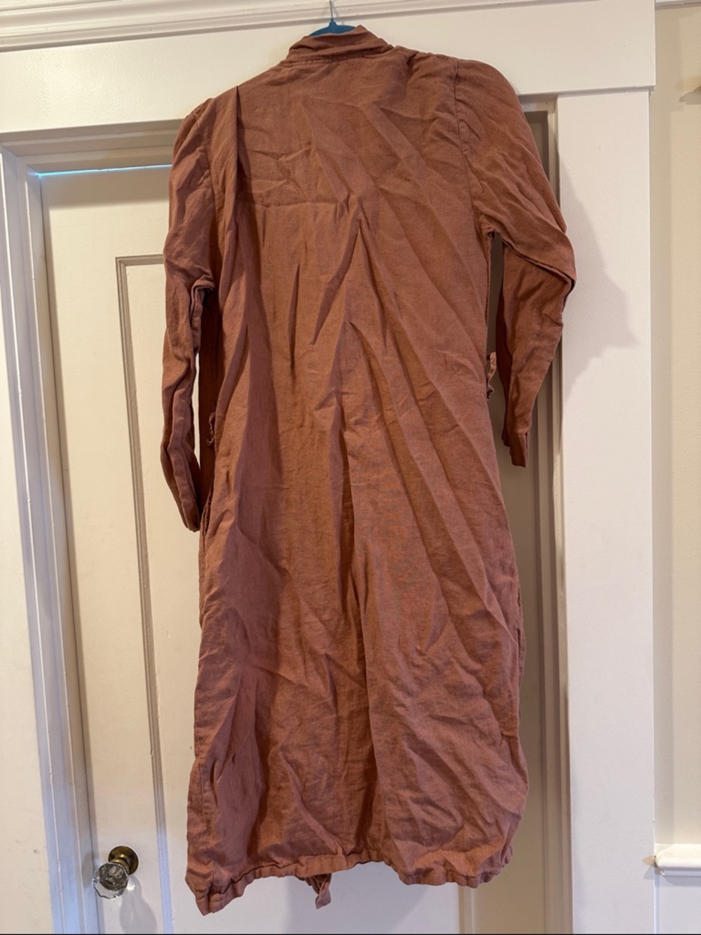 Parachute Small Linen Robe in Rust - Picture 4 of 4
